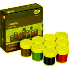 Гуашь Гамма Мультики 9цв 20мл - фото 2