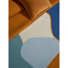 Плед из хлопка с авторским принтом синего цвета Freak Fruit, 130х180 см Плед из хлопка с авторским принтом синего цвета Freak Fruit, 130х180 см - фото 10