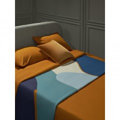 Плед из хлопка с авторским принтом синего цвета Freak Fruit, 130х180 см Плед из хлопка с авторским принтом синего цвета Freak Fruit, 130х180 см - фото 11