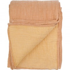 Покрывало двухстороннее,многослойный муслин Essential, 230x250 см Цвет Охры Покрывало двухстороннее,многослойный муслин Essential, 230x250 см Цвет Охры - фото 4