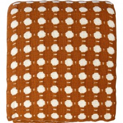 Покрывало из хлопка Polka dots карамельного цвета Essential, 230х250 см Покрывало из хлопка Polka dots карамельного цвета Essential, 230х250 см - фото 3