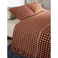 Покрывало из хлопка Polka dots карамельного цвета Essential, 230х250 см Покрывало из хлопка Polka dots карамельного цвета Essential, 230х250 см - фото 7