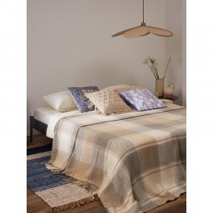 Покрывало из хлопка Warm traditions бежево-серого цвета Essential, 180х250 Покрывало из хлопка Warm traditions бежево-серого цвета Essential, 180х250 - фото 7