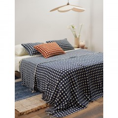 Наволочка Чехол на подушку,хлопок Polka dots темн-синего цв Essential,40x60 Наволочка Чехол на подушку,хлопок Polka dots темн-синего цв Essential,40x60 - фото 6