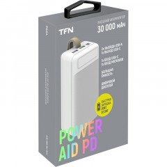 Внешний аккумулятор TFN 30000mAh PowerAid PD white Внешний аккумулятор TFN 30000mAh PowerAid PD white - фото 3