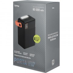 Внешний аккумулятор TFN 80000mAh Porta LCD PD 22.5W black Внешний аккумулятор TFN 80000mAh Porta LCD PD 22.5W black - фото 4