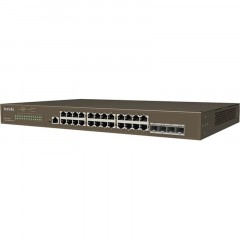 Коммутатор Tenda TEG3328F 24x10/100/1000 Base-T 4xSFP 10/100/1000, L2 - фото 2