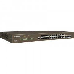 Коммутатор Tenda TEG3328F 24x10/100/1000 Base-T 4xSFP 10/100/1000, L2 - фото 3