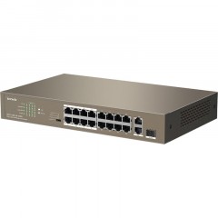 Коммутатор Tenda TEF1118P-16-150W PoE (130W) SFPx1 L2 - фото 2