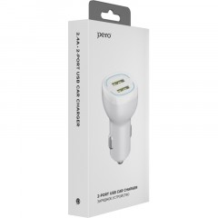 Зарядное устройство автомобильное PERO AC04 2USB 2.4A AUTOMAX, белое Зарядное устройство автомобильное PERO AC04 2USB 2.4A AUTOMAX, белое - фото 3