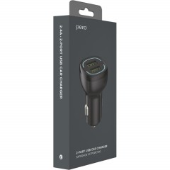Зарядное устройство автомобильное PERO AC04 2USB 2.4A AUTOMAX, черное - фото 3