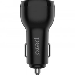 Зарядное устройство автомобильное PERO AC05 USB-A QC3.0/USB-C PD/38W/черное Зарядное устройство автомобильное PERO AC05 USB-A QC3.0/USB-C PD/38W/черное - фото 3