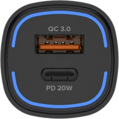 Зарядное устройство автомобильное PERO AC05 USB-A QC3.0/USB-C PD/38W/черное Зарядное устройство автомобильное PERO AC05 USB-A QC3.0/USB-C PD/38W/черное - фото 5