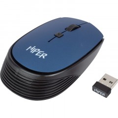Мышь компьютерная HIPER (HOMW-083) беспроводная/синяя Мышь компьютерная HIPER (HOMW-083) беспроводная/синяя - фото 3