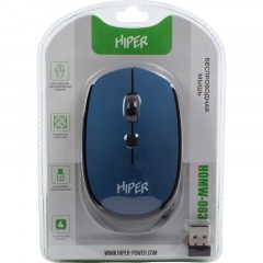 Мышь компьютерная HIPER (HOMW-083) беспроводная/синяя Мышь компьютерная HIPER (HOMW-083) беспроводная/синяя - фото 7