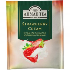 Чай Ahmad Tea Строуберри Крим, черный, пакетики в конвертах, 100x1,5г/уп Чай Ahmad Tea Строуберри Крим, черный, пакетики в конвертах, 100x1,5г/уп - фото 2