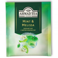 Чай Ahmad Tea Мята-Мелиса, зеленый, пакетики в конвертах, 100x1,8г/уп Чай Ahmad Tea Мята-Мелиса, зеленый, пакетики в конвертах, 100x1,8г/уп - фото 2