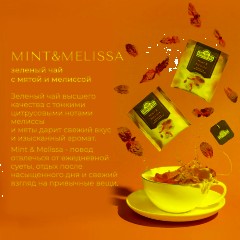 Чай Ahmad Tea Мята-Мелиса, зеленый, пакетики в конвертах, 100x1,8г/уп - фото 11