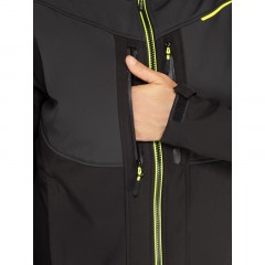 Куртка муж демисез. софтшел HORTEN2 черн/жел р.3XL(арт.HORT2NJ3X) Куртка муж демисез. софтшел HORTEN2 черн/жел р.3XL(арт.HORT2NJ3X) - фото 11