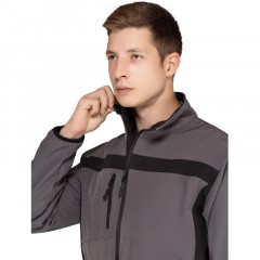 Куртка муж демисезонная софтшел LULEA cер/черн р.3XL(арт.LULE2GR3X) Куртка муж демисезонная софтшел LULEA cер/черн р.3XL(арт.LULE2GR3X) - фото 7