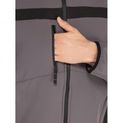 Куртка муж демисезонная софтшел LULEA cер/черн р.3XL(арт.LULE2GR3X) Куртка муж демисезонная софтшел LULEA cер/черн р.3XL(арт.LULE2GR3X) - фото 10