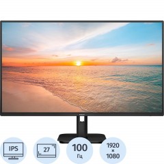 Монитор Philips (27E1N1100A)27/FHD/IPS/100Hz/250cd/4ms/HDMI/VGA
