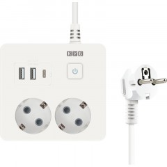 Удлинитель Power Cube, 2р/1.9м выкл.,3USB, 3.5кВт, 16А,3x1,0 белый(PC-1-2M) Удлинитель Power Cube, 2р/1.9м выкл.,3USB, 3.5кВт, 16А,3x1,0 белый(PC-1-2M) - фото 3
