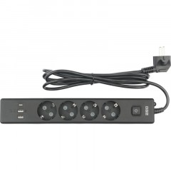 Удлинитель Power Cube, 4р/1.9м выкл.,3USB, 3.5кВт,16А,,3x1,0 черн(PC-7B-2M) - фото 2