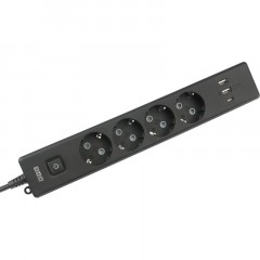 Удлинитель Power Cube, 4р/1.9м выкл.,3USB, 3.5кВт,16А,,3x1,0 черн(PC-7B-2M) - фото 4