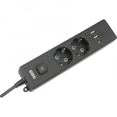 Удлинитель Power Cube, 2р/1.9 м выкл.,3USB, 3.5кВт,16А,3x1,0 черн(PC-5B-2M) Удлинитель Power Cube, 2р/1.9 м выкл.,3USB, 3.5кВт,16А,3x1,0 черн(PC-5B-2M) - фото 4