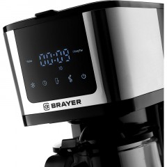 Кофеварка BRAYER 1125BR,900Вт,1,25л,нейлон.съем.фильтр,противокап.термокр - фото 3