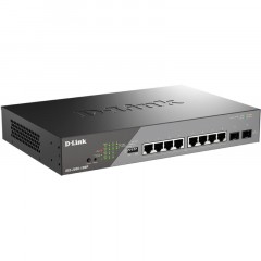 Коммутатор D-Link DSS-200G-10MP/A1A, L2 8x1000Base-T PoE и 2xSFP Коммутатор D-Link DSS-200G-10MP/A1A, L2 8x1000Base-T PoE и 2xSFP - фото 2