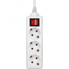 Удлинитель Buro BU-PS3.3/W 3м (3 розетки) белый (пакет ПЭ) Удлинитель Buro BU-PS3.3/W 3м (3 розетки) белый (пакет ПЭ) - фото 3