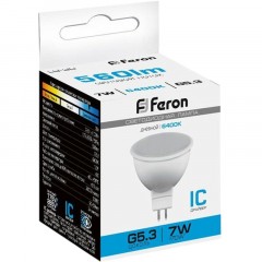 Лампа светодиодная Feron LB-26 MR16 G5.3 7W 175-265V 6400K (25237) Лампа светодиодная Feron LB-26 MR16 G5.3 7W 175-265V 6400K (25237) - фото 3
