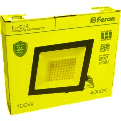 Прожектор светодиодный Feron LL-922 IP65 100W 4000K(48108) - фото 8