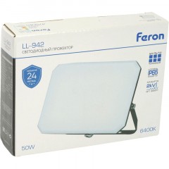 Прожектор светодиодный Feron LL-942 IP65 50W 6400K (51045) Прожектор светодиодный Feron LL-942 IP65 50W 6400K (51045) - фото 5