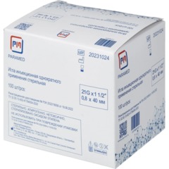Игла инъекционная 21G (0,8х40 мм), Paramed 100 шт/уп - фото 2
