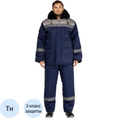 Костюм зим муж (куртка,бр) з35 син/сер 136-140/182-188 (Арсенал-СП)