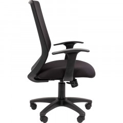 Кресло VT_EChair-672 TC ткань/сетка черный, пластик Кресло VT_EChair-672 TC ткань/сетка черный, пластик - фото 3