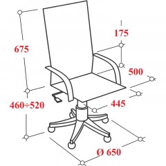 Кресло VT_EChair-673 TPU кож.зам черный пластик Кресло VT_EChair-673 TPU кож.зам черный пластик - фото 4