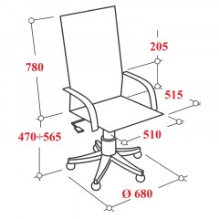 Кресло VT_EChair-674 TPU кож.зам черный пластик Кресло VT_EChair-674 TPU кож.зам черный пластик - фото 4