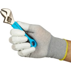 Перчатки защитные TOPFORT Ant PU Lite антистат.нейлон/карбон.нить с ПУ р10 - фото 12