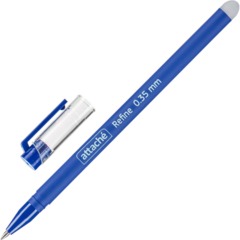 Ручка гелевая стираем. Attache Refine 0,35,soft touch,син 12шт/уп(1839407)