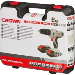 Дрель-шуруповерт аккумуляторная CROWN CT21056L-2 BMC - фото 13