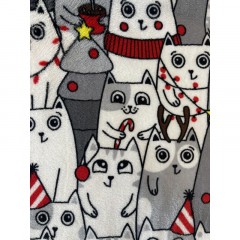Плед микрофибра Cat Christmas 180x200 Плед микрофибра Cat Christmas 180x200 - фото 2