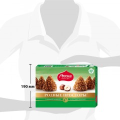 Конфеты Родные Просторы шоколадные фундук и вафельная крошка с какао, 180г Конфеты Родные Просторы шоколадные фундук и вафельная крошка с какао, 180г - фото 5