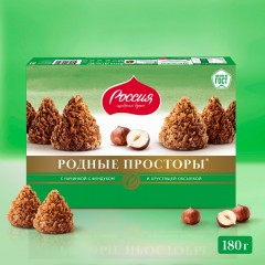 Конфеты Родные Просторы шоколадные фундук и вафельная крошка с какао, 180г Конфеты Родные Просторы шоколадные фундук и вафельная крошка с какао, 180г - фото 7