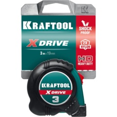 Рулетка KRAFTOOL  X-Drive, 3 м х 19 мм (34122-03-19) - фото 3