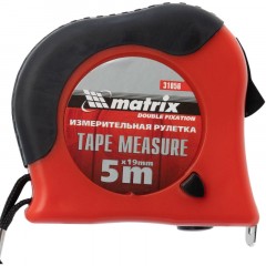 Рулетка Double fixation5 м х 19 мм обрезиненный корпус двойная Matrix,31056 Рулетка Double fixation5 м х 19 мм обрезиненный корпус двойная Matrix,31056 - фото 5