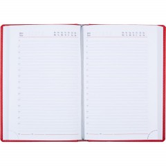 Ежедневник недатированный красный,А5,143х210мм,176л,ATTACHE Сиам - фото 3